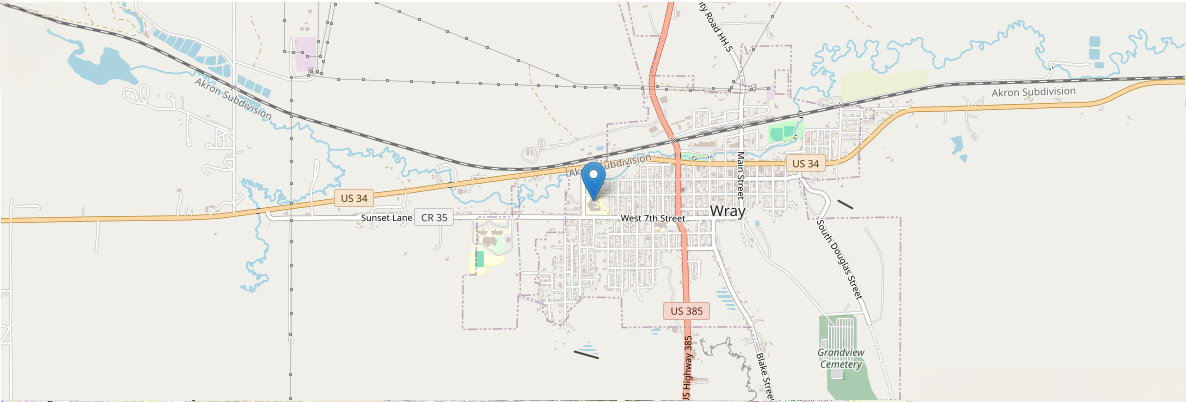 Map - Wray Community District Hospital & Clinic Location