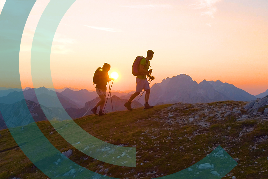 People Mountain Hiking
