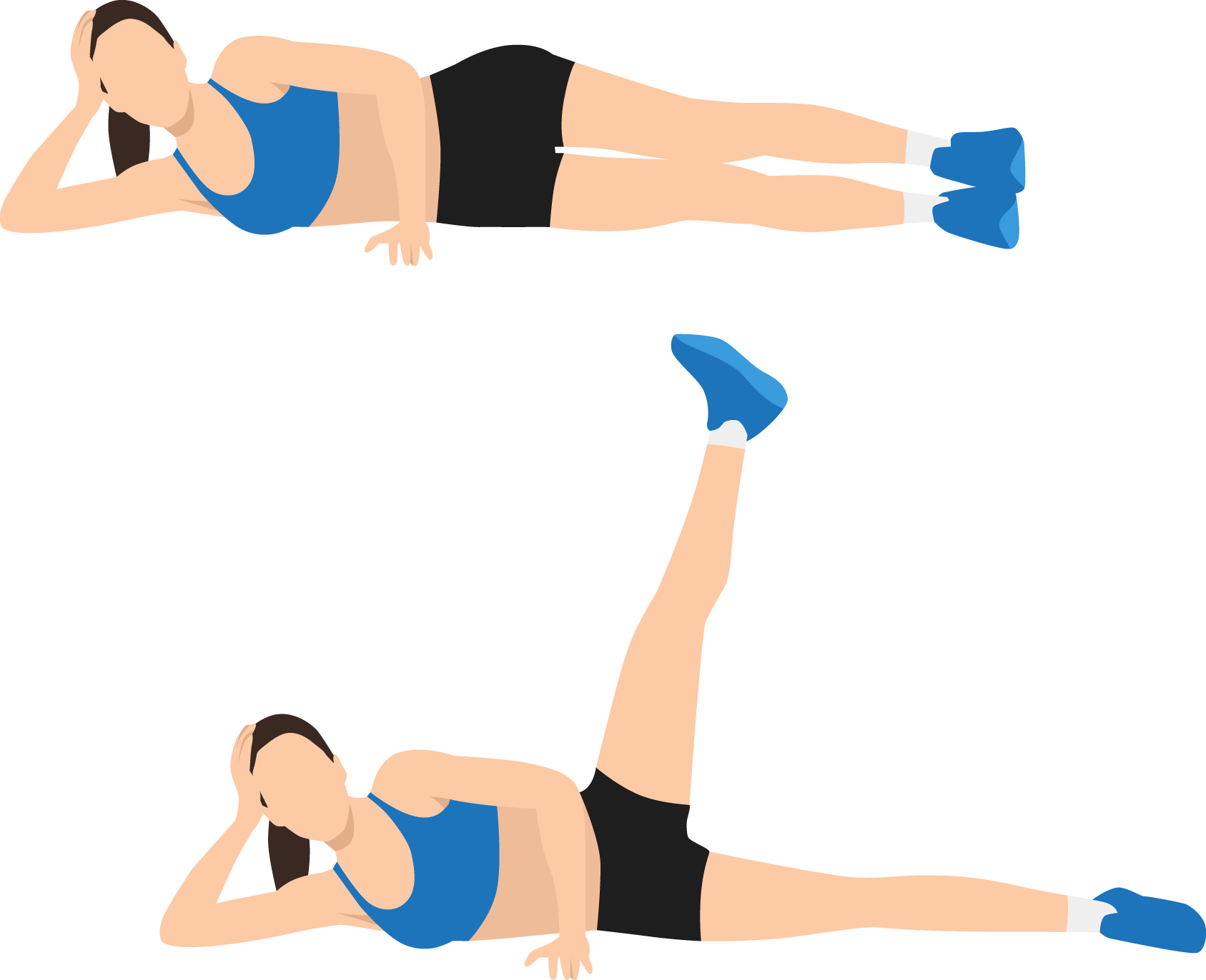 side-lying leg lifts guide