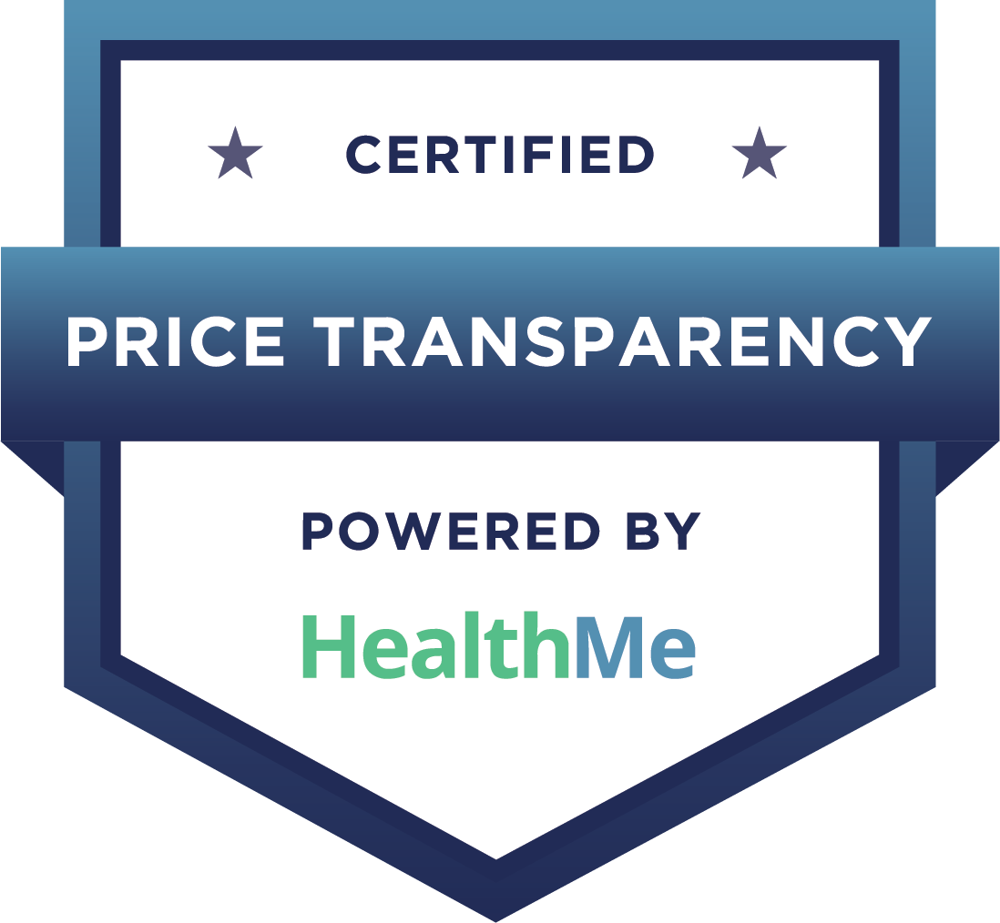 Certified Price Transparency Power by HealthMe