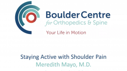 Dr. Meredith Mayo & Kristen Matoba Discuss Staying Active With Shoulder Pain